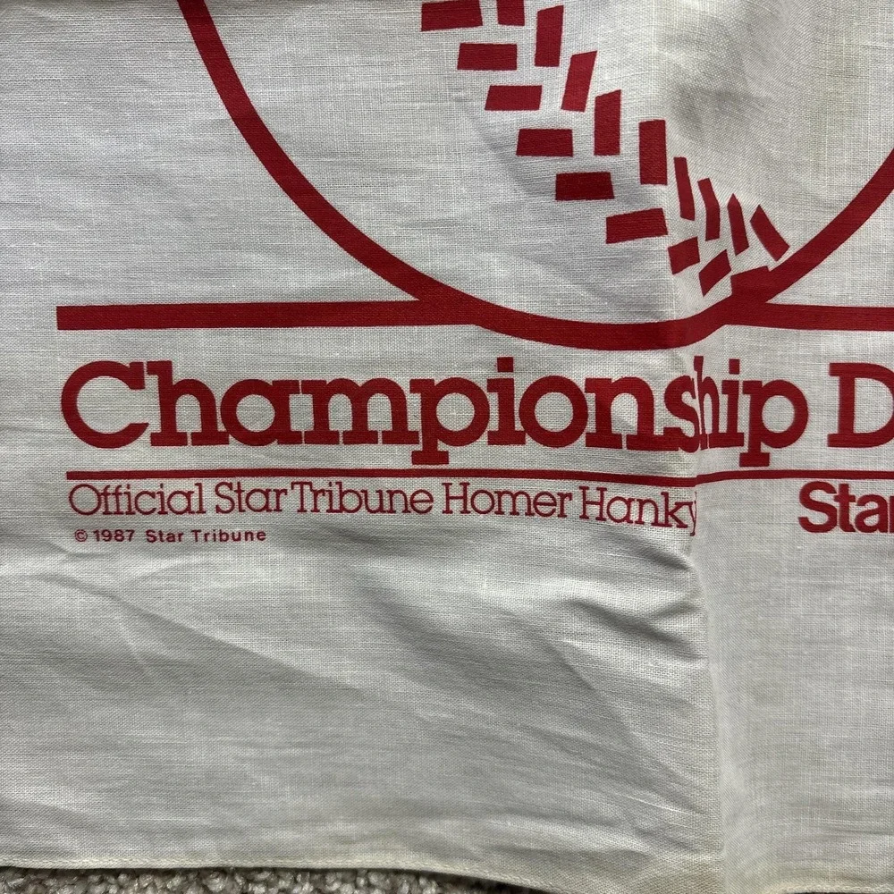 Vintage 1987 Minnesota Twins‎ Towel Set Of 3 MLB Star Tribune Homer Hanky